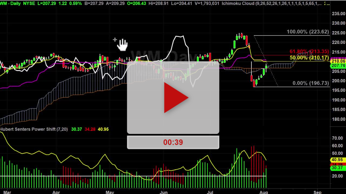 WM Stock Daily Chart Analysis Part 2 - Hubert Senters