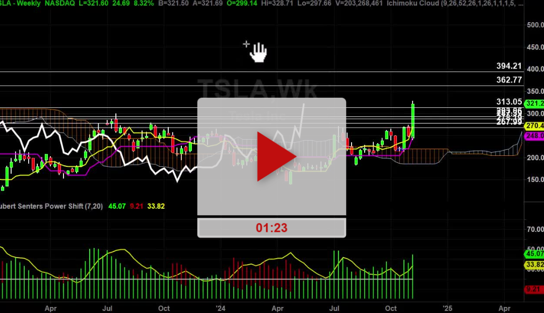 TSLA Stock Weekly Chart Analysis Part 1